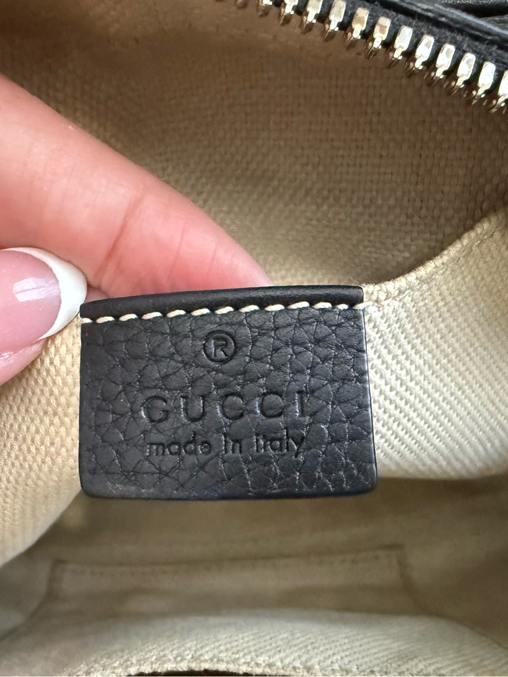 Gucci Black Pebbled Leather Crossbody with Tassel - Picture 13 of 14